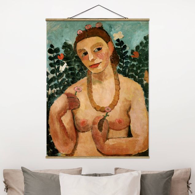 Riproduzioni quadri famosi Paula Modersohn-Becker - Autoritratto con collana d'ambra