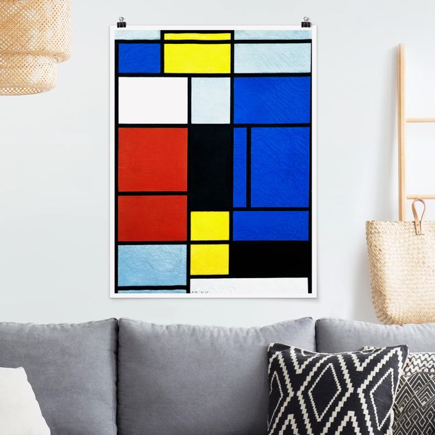 Poster - Piet Mondrian - Tableau No. 1 - Verticale 4:3