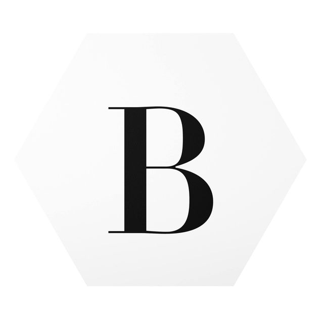 Stampa forex Lettera Serif Bianca B