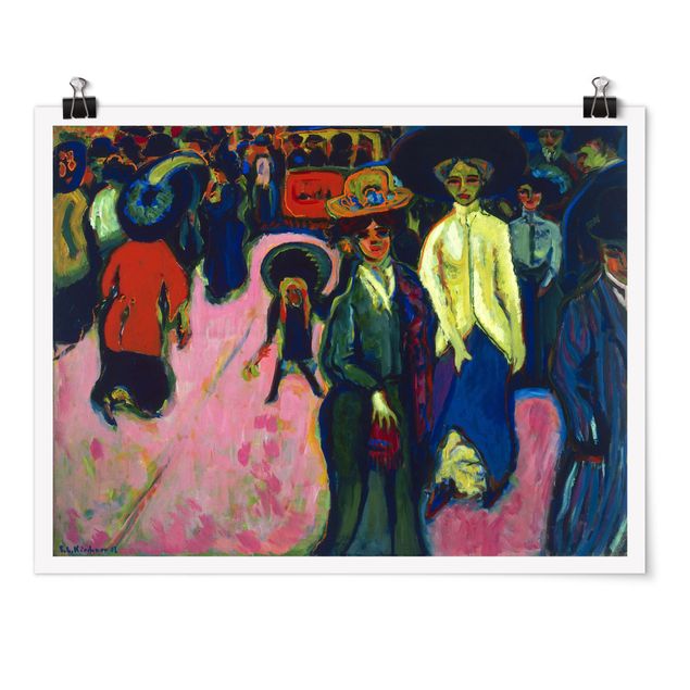Riproduzioni quadri famosi Ernst Ludwig Kirchner - Strada a Dresda