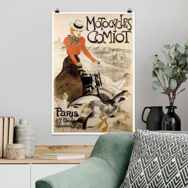 Riproduzioni quadri famosi Théophile Steinlen - Poster per Motor Comiot