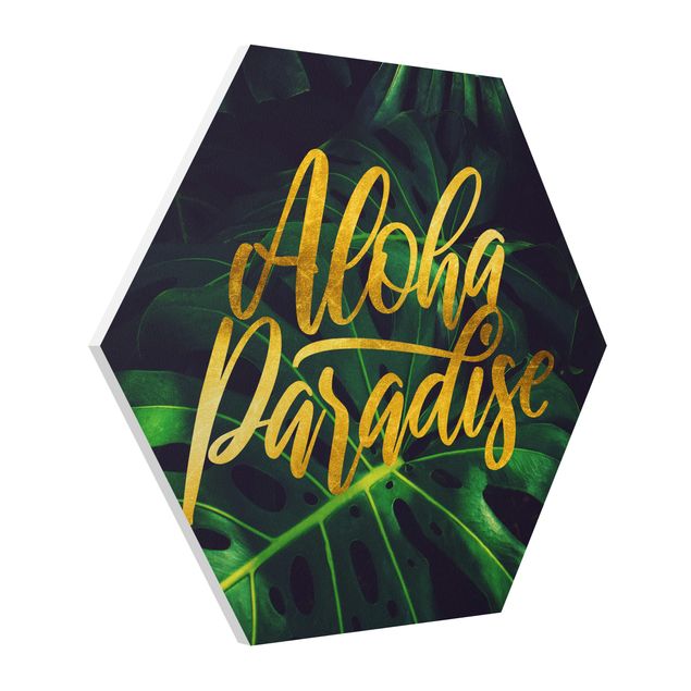 Quadri con frasi Giungla - Paradiso Aloha