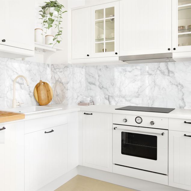 Rivestimenti per cucina con disegni Bianco Carrara