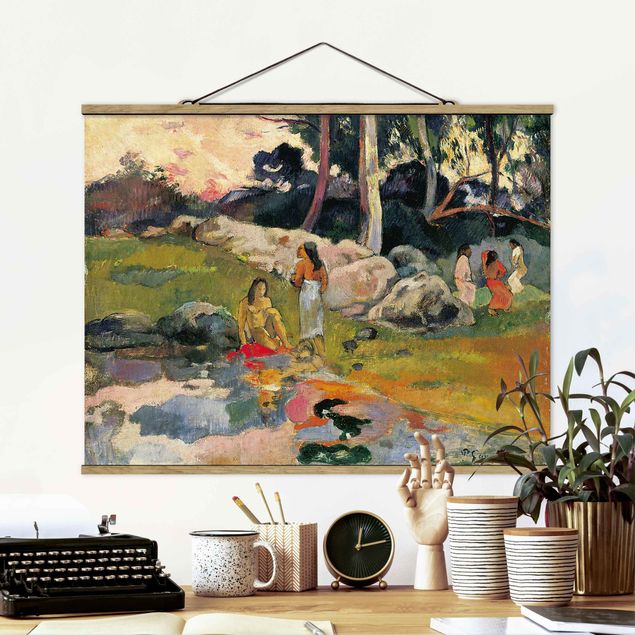 Stampe quadri famosi Paul Gauguin - Donne in riva al fiume