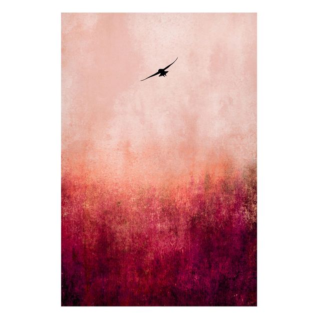 Lavagne magnetiche con paesaggio Uccello al tramonto