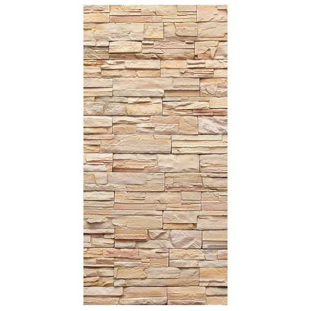 Tenda a pannello Asian Stonewall - Large brigth stone wall of cosy stones 250x120cm