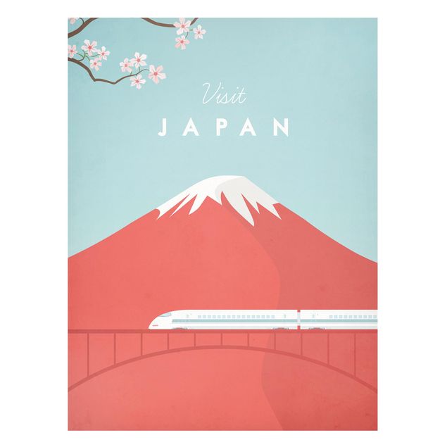 Quadro montagna Poster di viaggio - Giappone