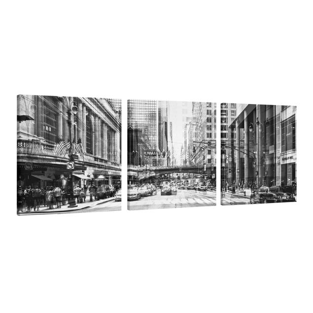 Quadri città NYC urbana in bianco e nero
