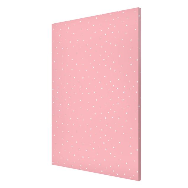 Quadro moderno Disegno di piccoli punti su rosa pastello