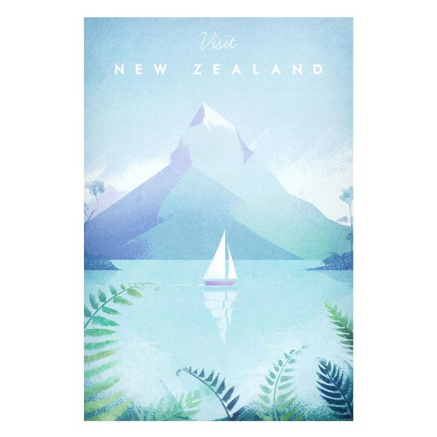 Quadro montagna Poster di viaggio - Nuova Zelanda