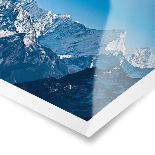 Quadro moderno blu L'Himalaya
