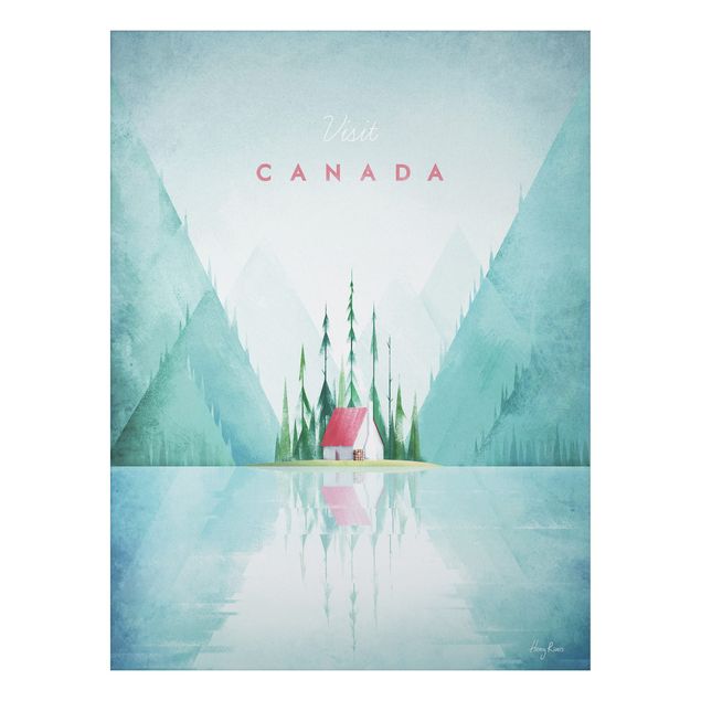 Quadri con alberi Poster di viaggio - Canada