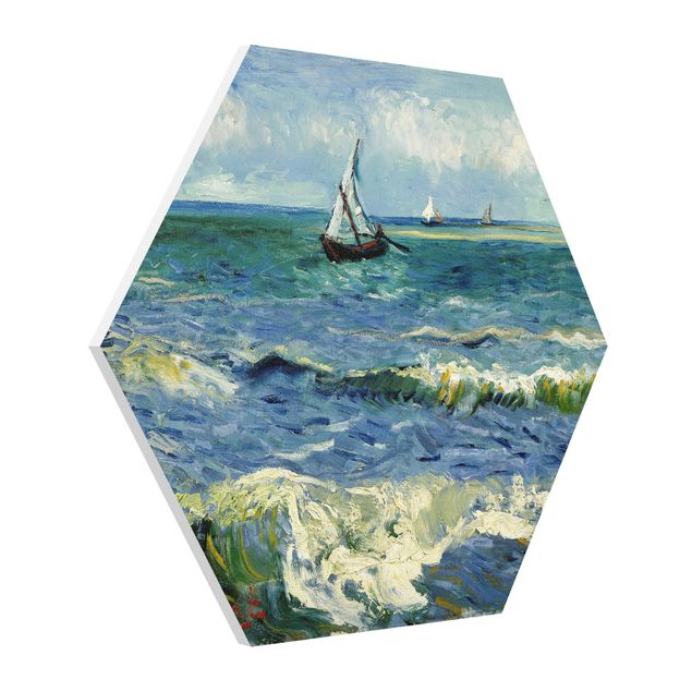 Riproduzioni Vincent Van Gogh - Paesaggio marino vicino a Les Saintes-Maries-De-La-Mer