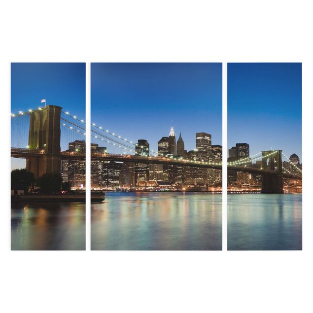 Quadri moderni per arredamento Ponte di Brooklyn a New York