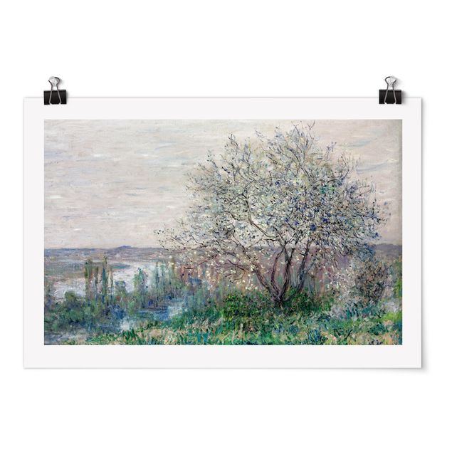 Quadro alberi Claude Monet - Primavera a Vétheuil