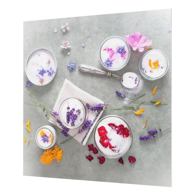 Paraschizzi in vetro - Edible Flowers With Lavender Sugar