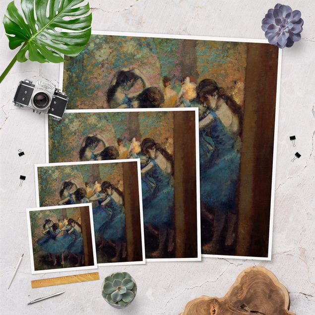 Poster quadri famosi Edgar Degas - Ballerine blu