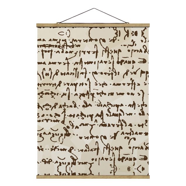 Quadri marroni Manoscritto Da Vinci