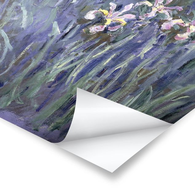 Quadri blu Claude Monet - Iris