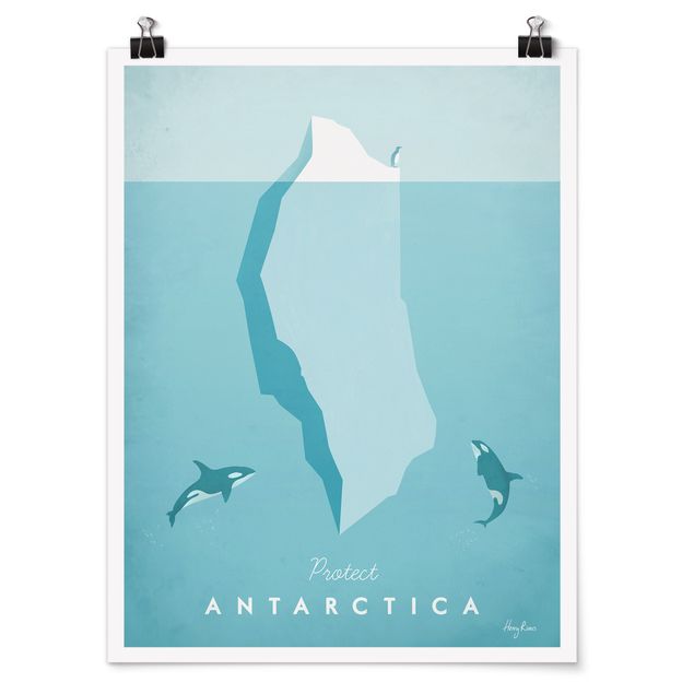 Quadro spiaggia Poster di viaggio - Antartide
