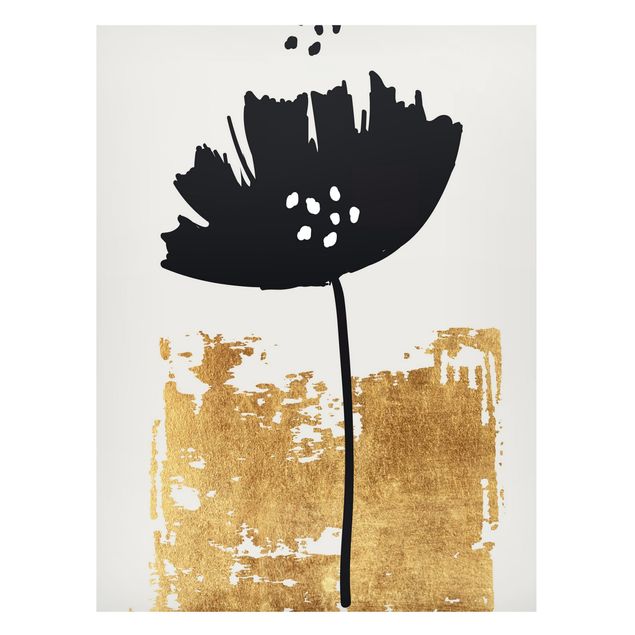 Lavagne magnetiche con fiori Fiore di papavero d'oro