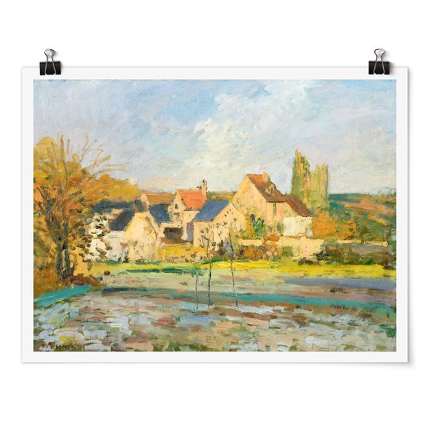 Quadro romanticismo Camille Pissarro - Paesaggio vicino a Pontoise