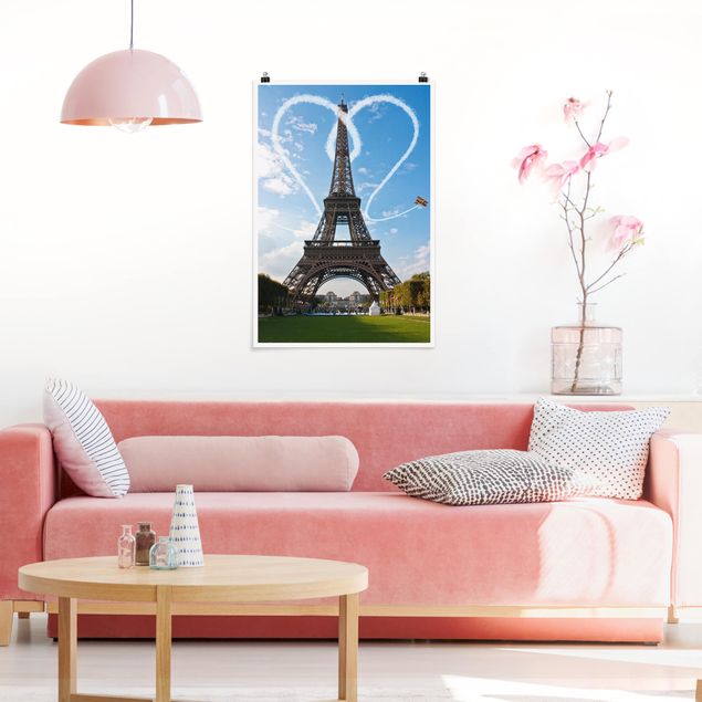 Quadro moderno Parigi - Città dell'amore