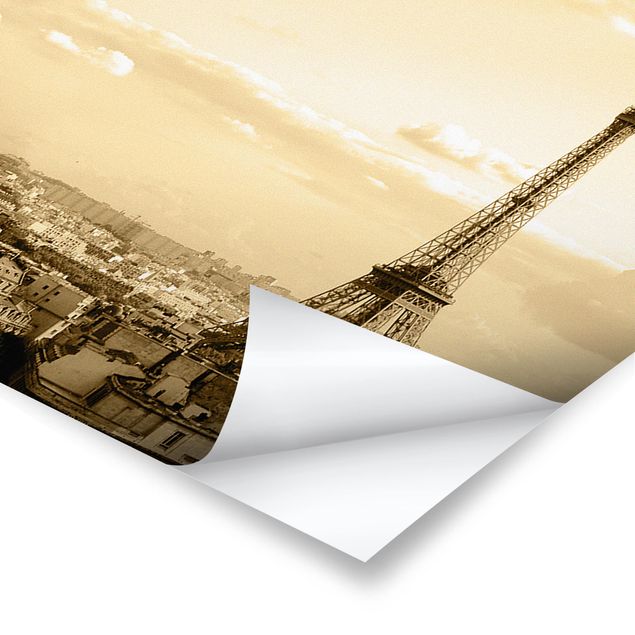 Poster - I Love Paris - Panorama formato orizzontale