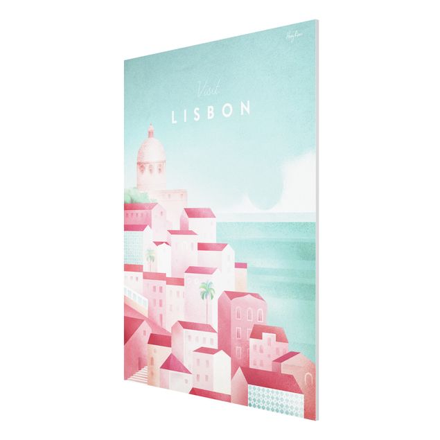 Quadri con spiaggia e mare Poster di viaggio - Lisbona