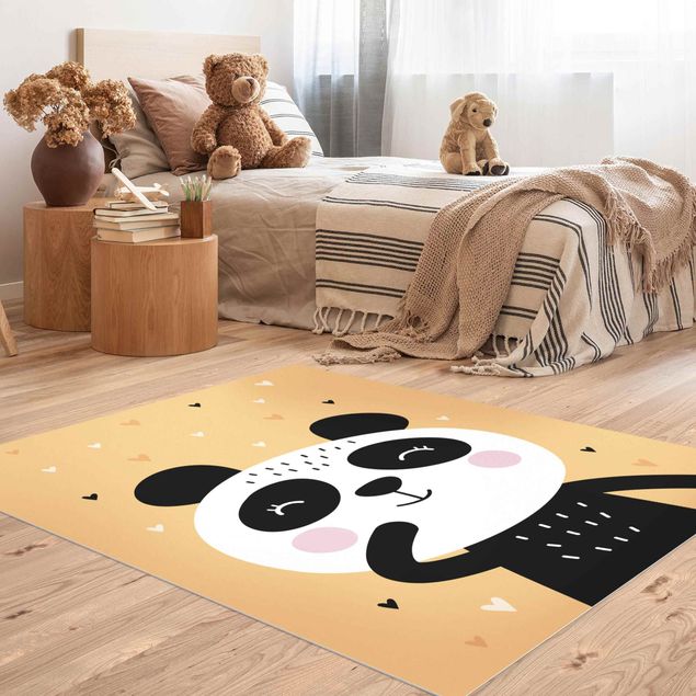 tappeto moderno Il panda più felice