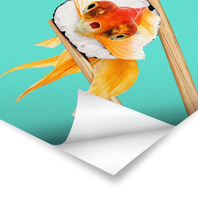 Quadri Jonas Loose Sushi con pesce rosso