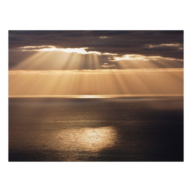 Quadro paesaggio Raggi di sole sull'oceano