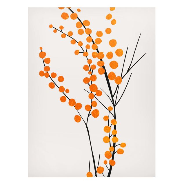 Lavagne magnetiche con fiori Mondo vegetale grafico - Bacche arancioni