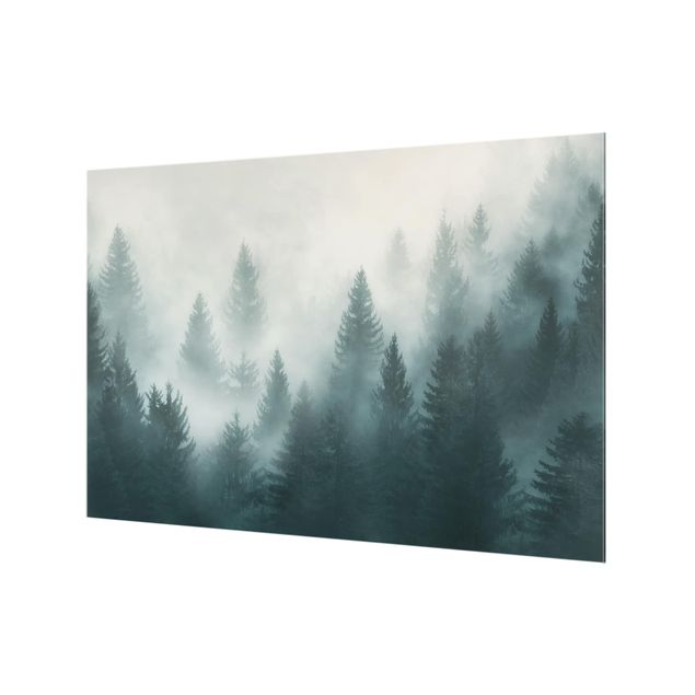 Paraschizzi in vetro - Coniferous Forest In Fog