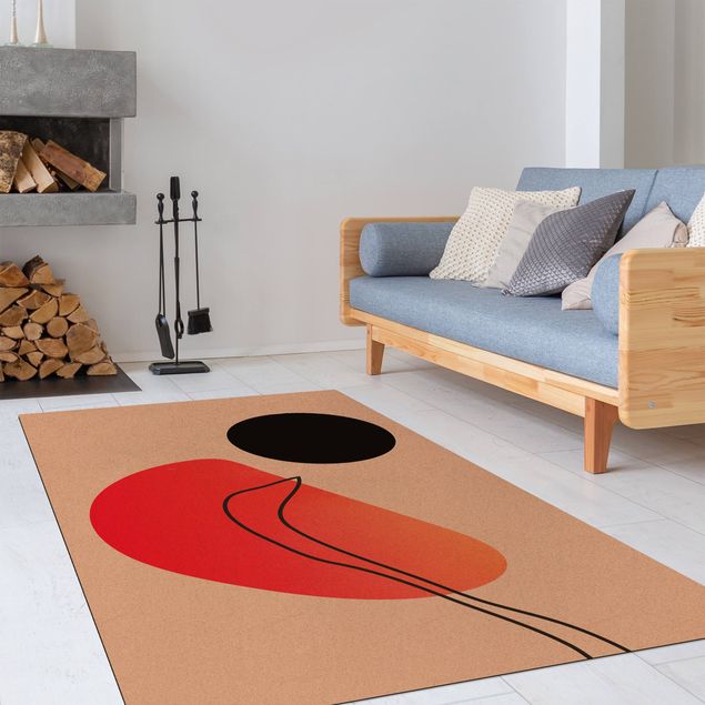 tappeti moderni soggiorno grandi Forme astratte - Sole nero