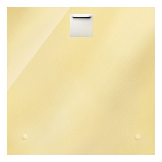 Quadro in vetro - Acquerello Astratto con oro - Quadrato 1:1