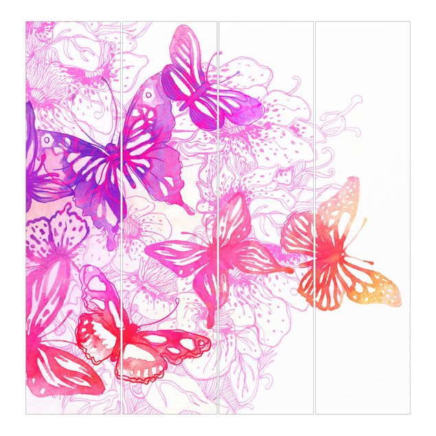 Tende scorrevoli set - Butterfly Dream