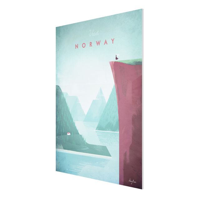 Quadri vintage Poster di viaggio - Norvegia
