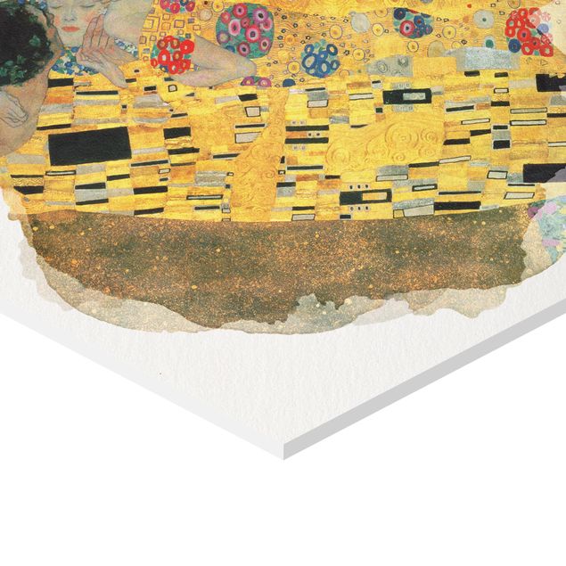 Quadri stampe Acquerelli - Gustav Klimt - Il bacio