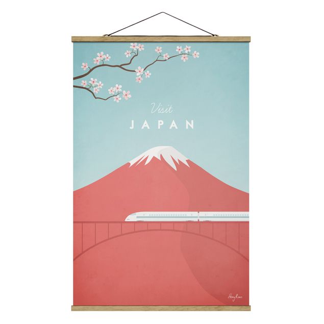 Quadro vintage Poster di viaggio - Giappone