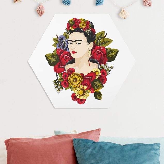 Quadri farfalle Frida Kahlo - Rose