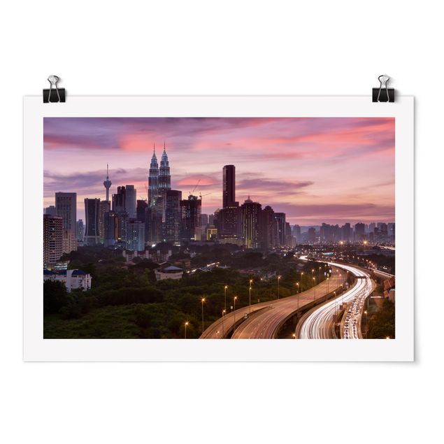 Poster skyline Kuala Lumpur