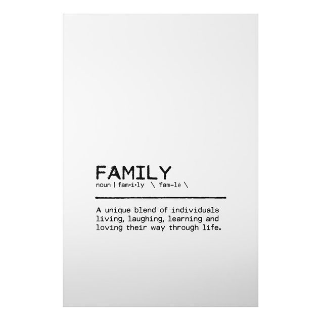 Riproduzioni quadri Definizione Famiglia Unica
