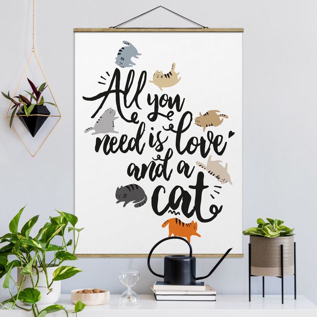 Quadi gatti All You Need Is Love And A Cat