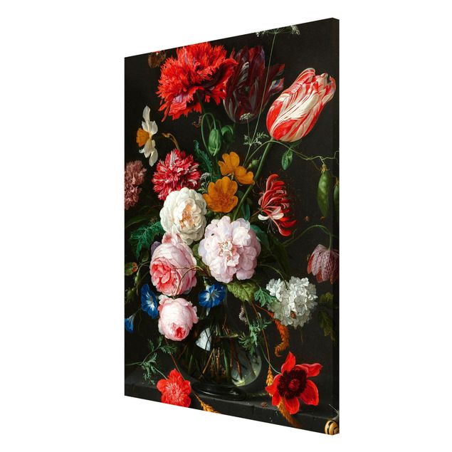 Lavagne magnetiche con fiori Jan Davidsz De Heem - Natura morta con fiori in un vaso di vetro