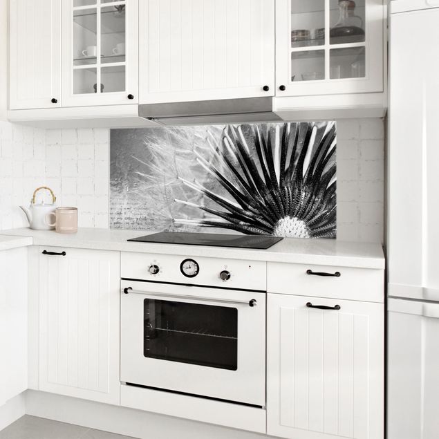 Decorazione cucina Soffione in bianco e nero