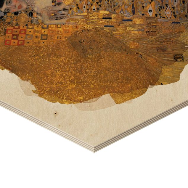 Esagono in legno - Acquerelli - Gustav Klimt - Ritratto di Adele Bloch-Bauer I