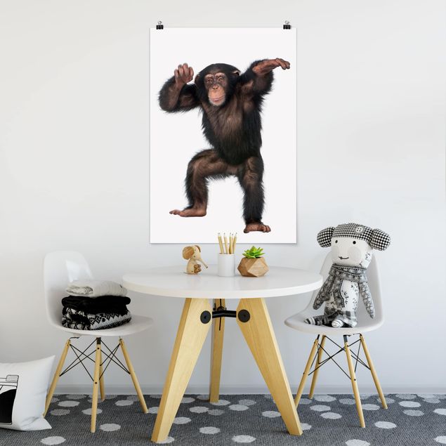 Quadro moderno Scimmia Gioiosa