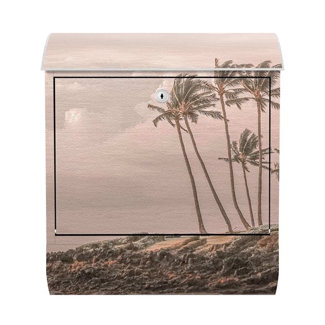 Cassette della posta beige Aloha Hawaii Spiaggia ll