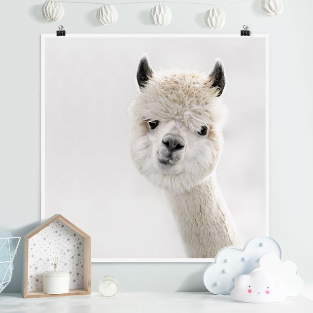 Decorazioni camera bambini Ritratto di alpaca